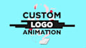 create a custom motion graphics animated logo intro