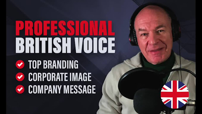 create a top quality human british voiceover