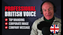 create a top quality human british voiceover