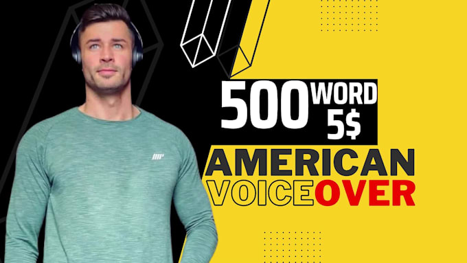 record a epic, professional american male voice over