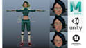 rig 3d character in maya or blender for animation, unreal or unity