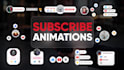 make youtube subscribe, follow reminders animation
