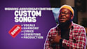 write and sing custom songs for your birthday or anniversary