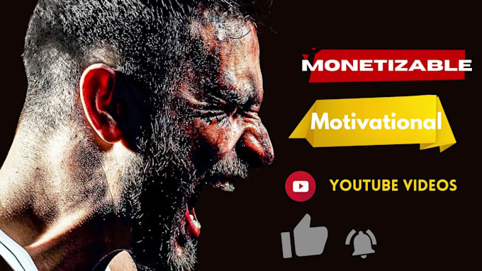 create 150 HD unique monetized motivational videos for youtube channel