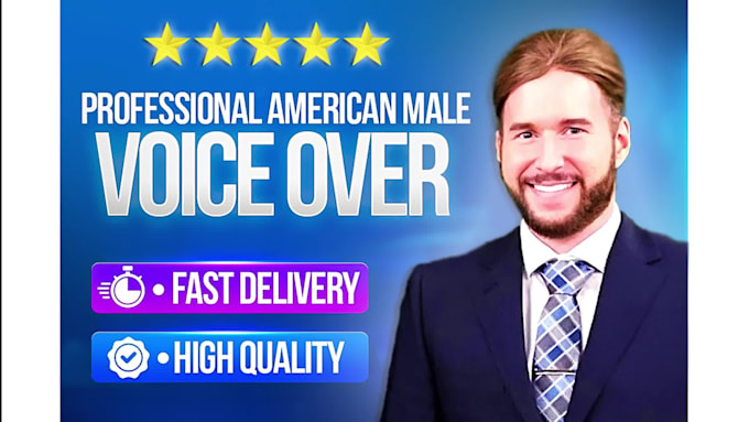 record an american male voice over
