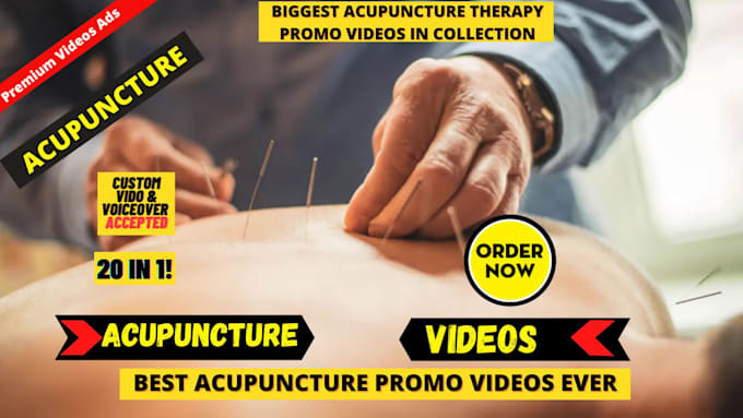 offer unlimited acupuncture therapy or acupuncture clinic explainer video