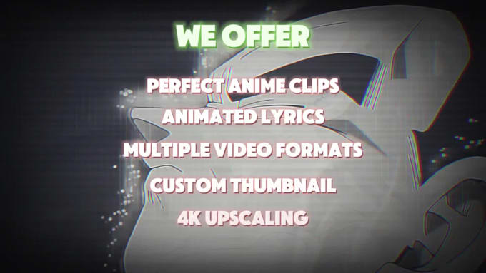 make a fully music synced anime music video amv for you