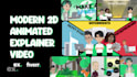 create 2d animated explainer video for you
