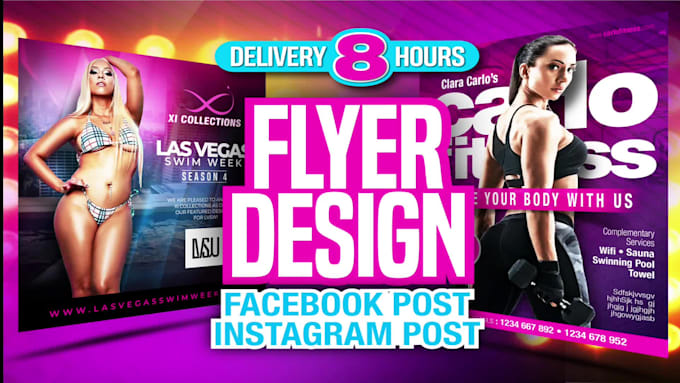 design professional flyers, posters, and social media posts for your business