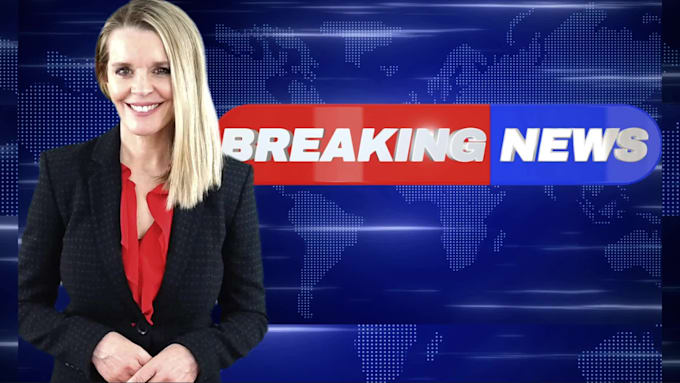 film a news report video with green screen