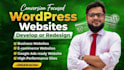 design wordpress website, business, sales page, landing page as elementor expert