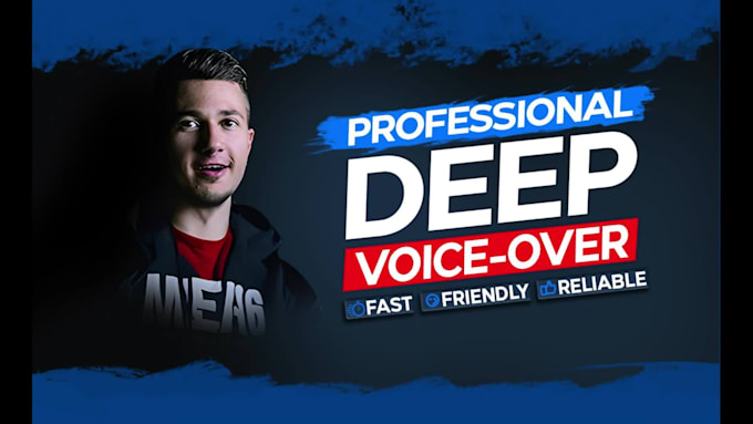 do professional american male deep voice over within 24 hours