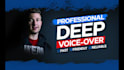 do professional american male deep voice over within 24 hours