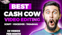 do youtube faceless cashcow video editing