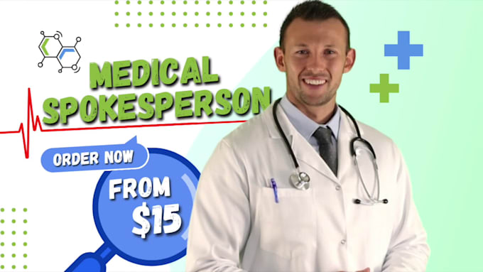 create a green screen medical spokesperson video