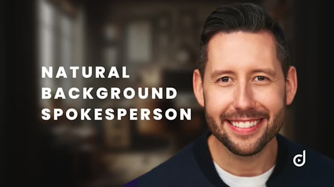 be your spokesperson with a natural background
