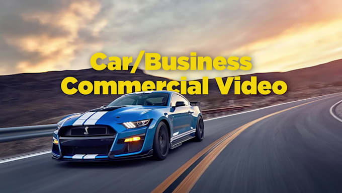 create a car advertisement video or business ad video