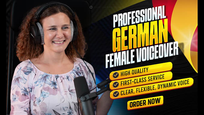 record a female german voice over