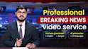 be promotional breaking news video anchor in bengali