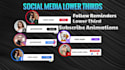 make youtube subscribe and social media lower thirds animations