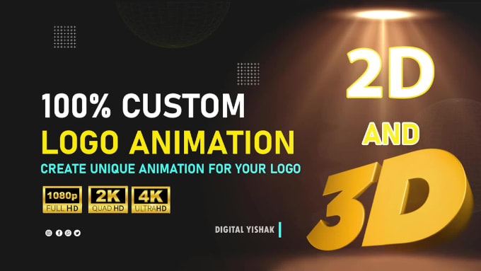 Create 3d and 2d logo animation or youtube intro videos by ...