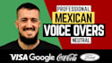 record mexican spanish voiceovers