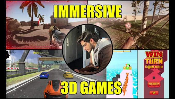 develop custom 3d PC and mobile games for you