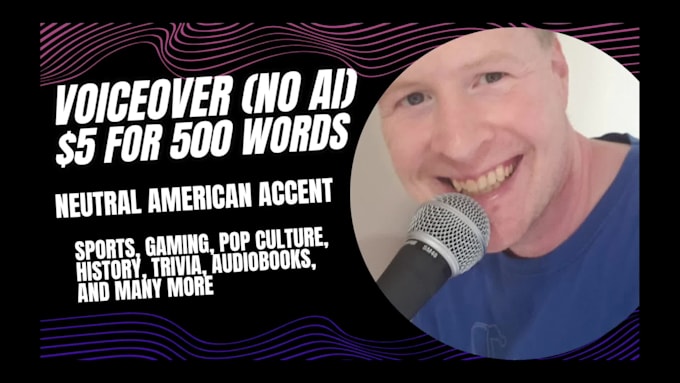record a voice over for your project