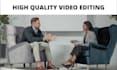 do video editing of client testimonials