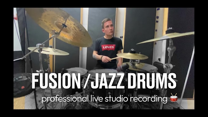 professionally record live fusion or jazz drums
