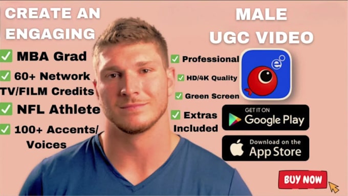 create a male ugc video