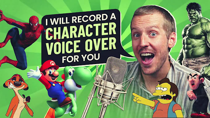 record character voice overs for video games and animation