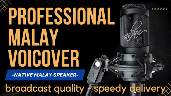 record a human professional voiceover in bahasa  or malay