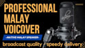 record a human professional voiceover in bahasa  or malay