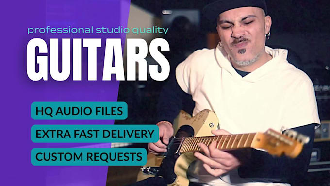 record studio quality electric and acoustic guitar tracks