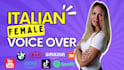 record a professional italian female voice over in 24h