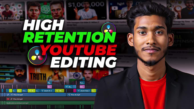 do high retention youtube video editing, video editor davinci resolve