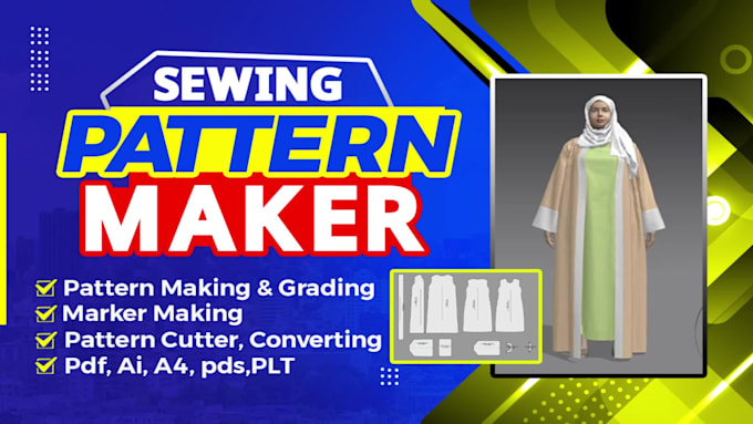 create a digital sewing pattern for you