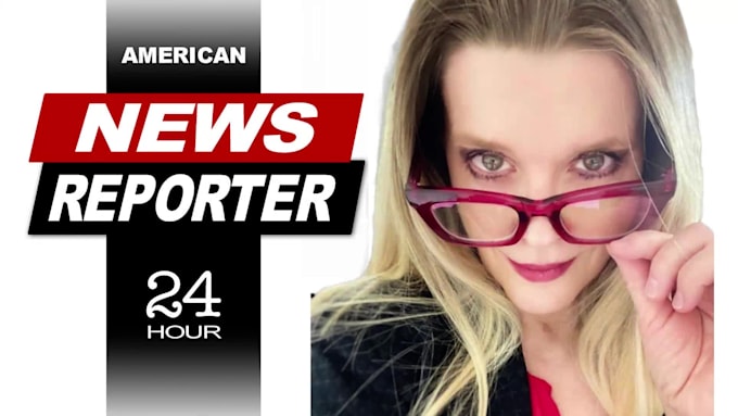 record a news report with american female voice over