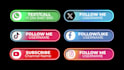 make unified youtube and social media lower thirds animation