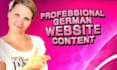 write website articles and blogs in german, SEO optimized