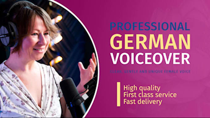 record a professional voice over for your image film