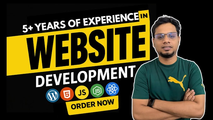 Do custom website development as full stack developer by ...