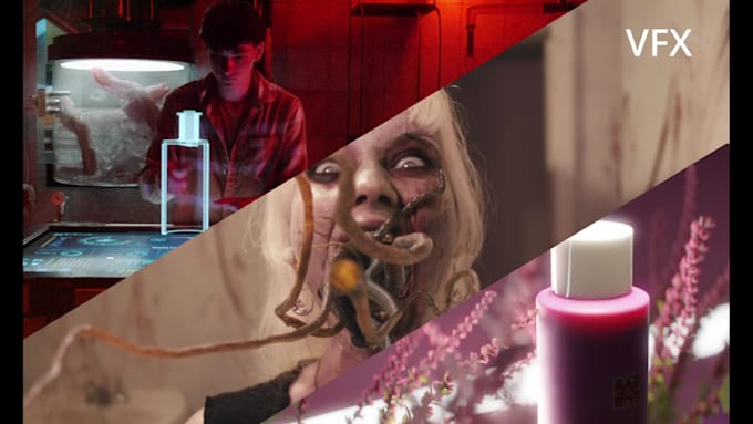 create complex 3d visual effects and composite them