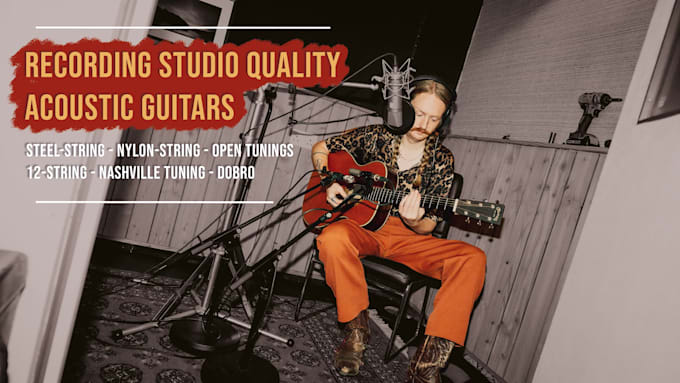 record studio quality folky acoustic guitars