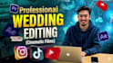 do professional cinematic wedding video editing and highlights