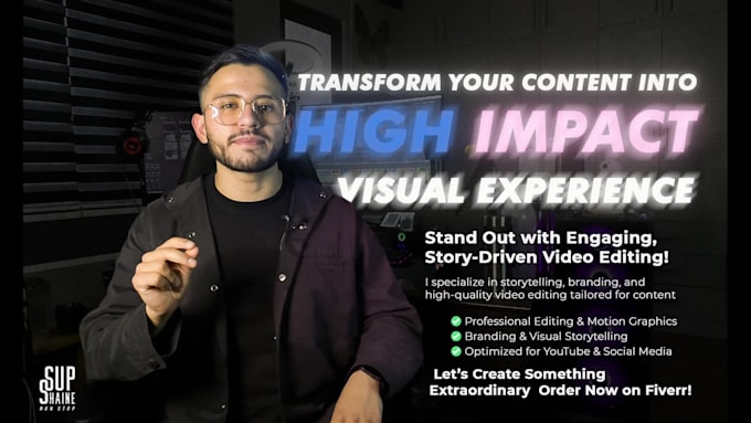 do profesional video editing for youtube