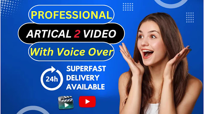 convert article to video, text to video with ai voiceover