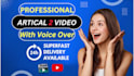 convert article to video, text to video with ai voiceover