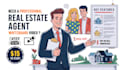create real estate agent whiteboard animation video
